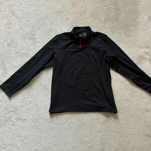 Half zip black spyder active men’s shirt